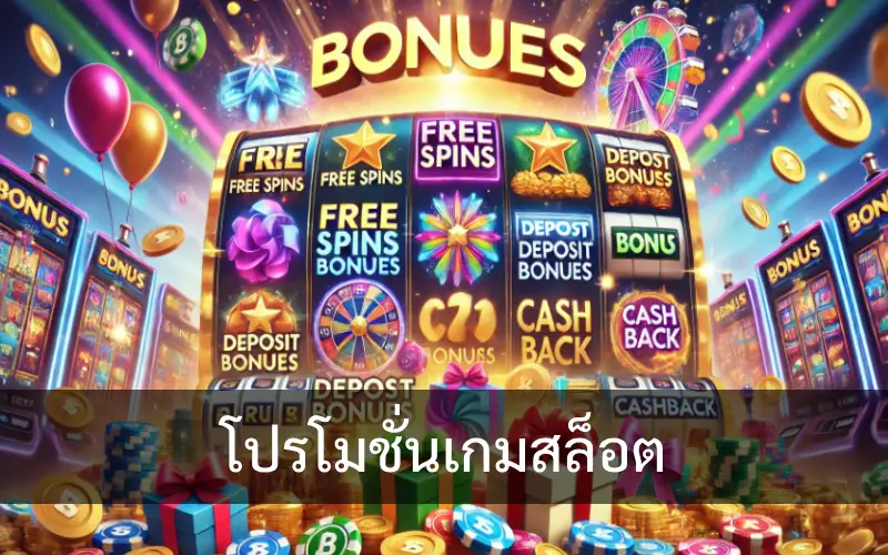 โบนัสและโปรโมชั่นในเกมสล็อตออนไลน์ วิธีใช้ประโยชน์สูงสุดจากข้อเสนอพิเศษ